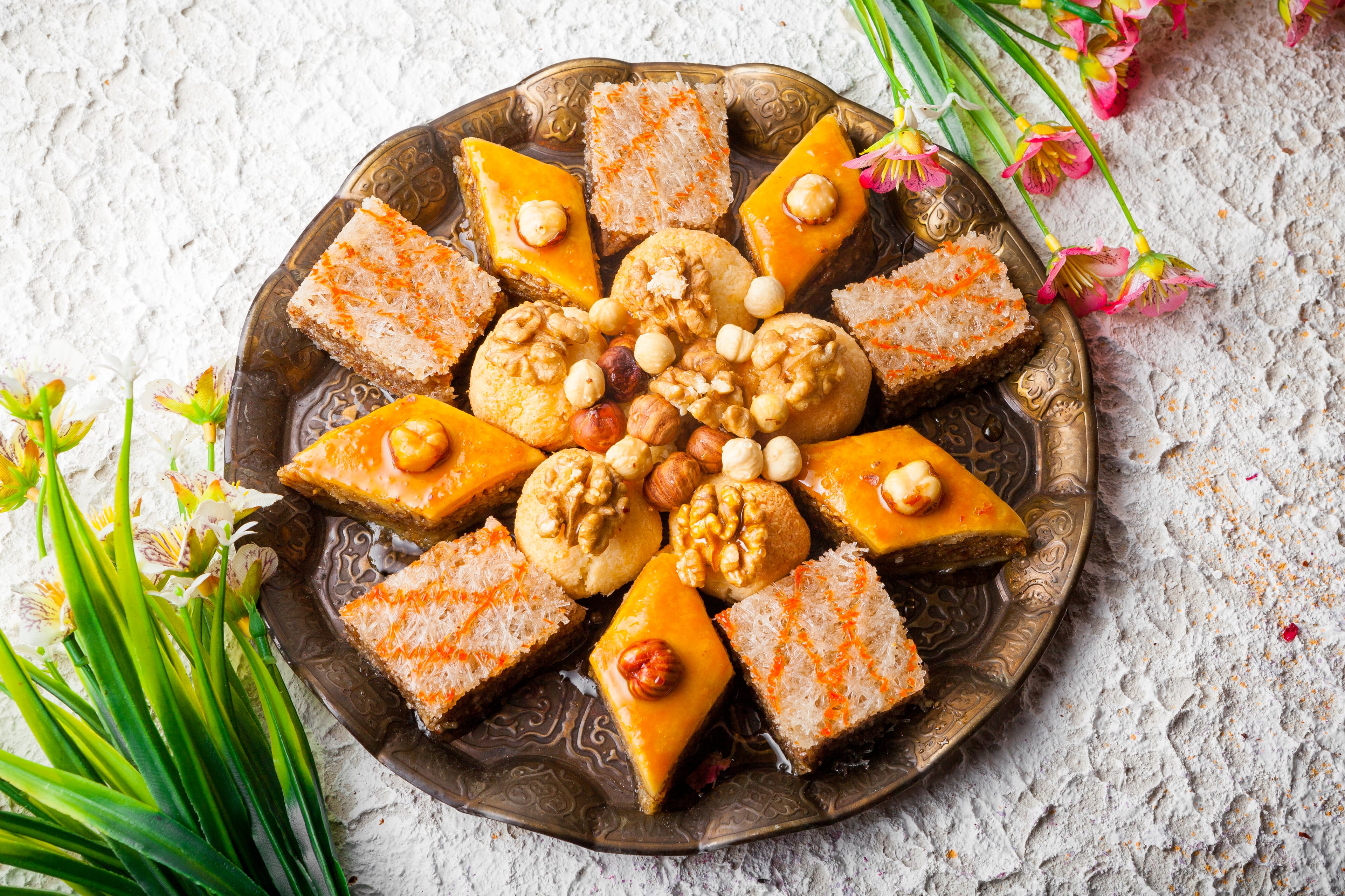 Assorted Indian sweets and desserts